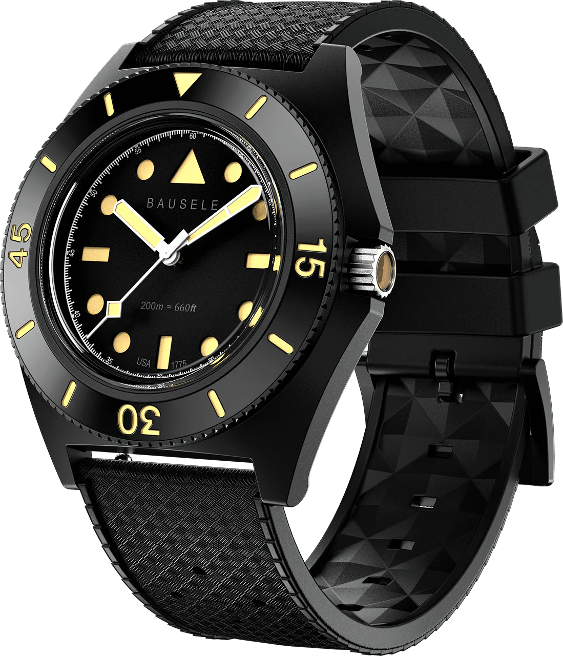 Bausele 39.5mm Sydney Diver Black - Image 3