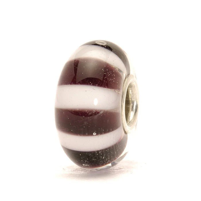 Trollbeads Black And White Stripes 61304